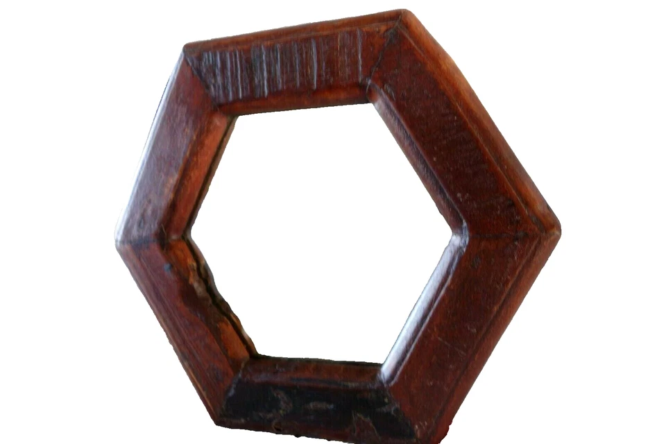 Nostalgie Spiegel Wandspiegel Massiv Hartholz 25x28x2cm Shabby Vintage NEU Nr.5 - Bild 3 von 4