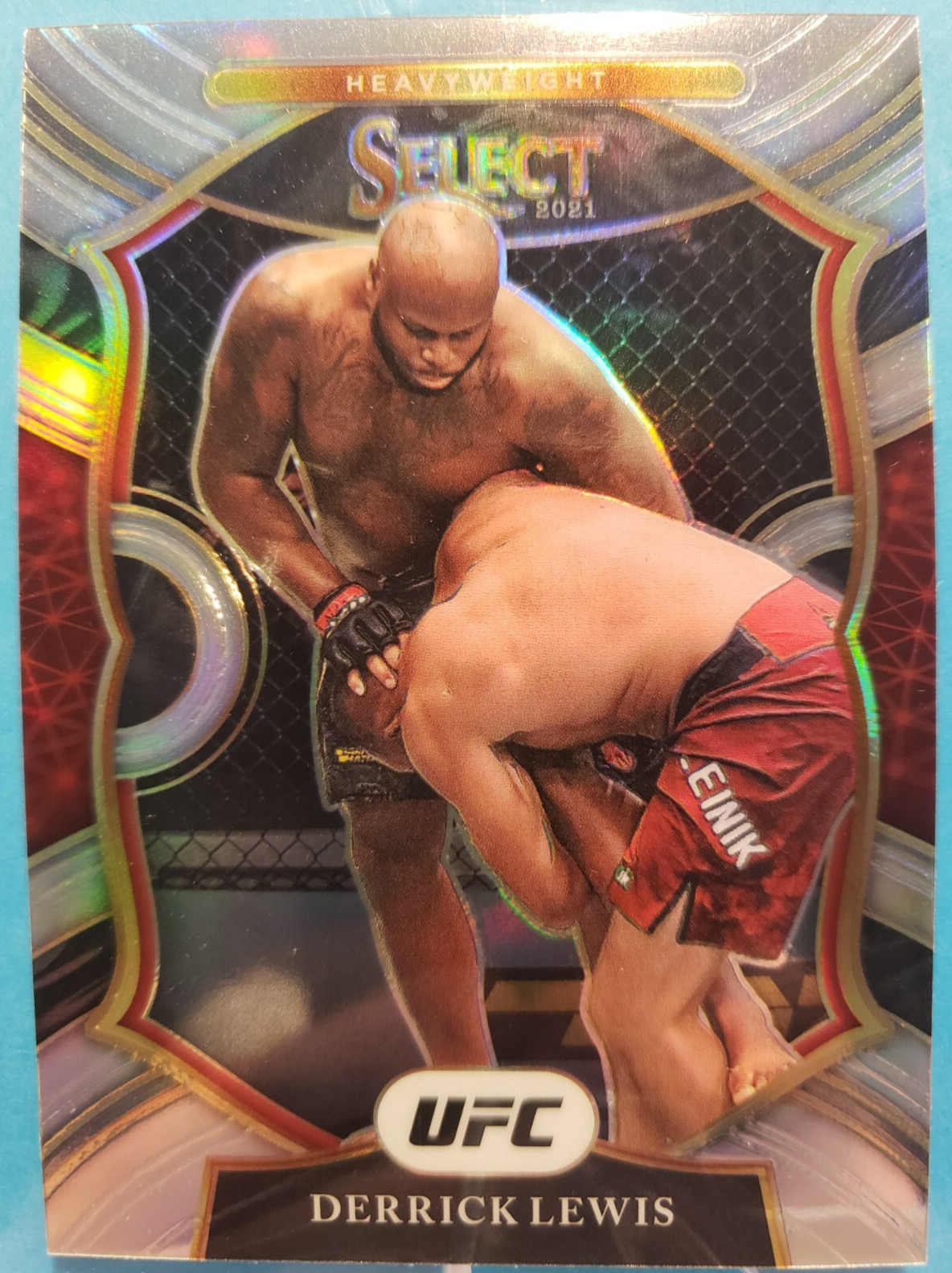 2021 PANINI SELECT CONCOURSE UFC #22 DERRICK LEWIS - SILVER PRIZM