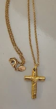Charming Charlie Gold Cross Necklace
