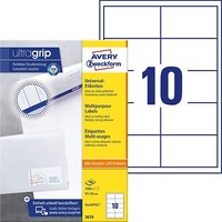Avery Zweckform 3679 Adressaufkleber (1.000 Klebeetiketten, 97X55Mm Auf A4, Papi