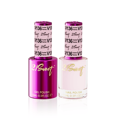 21sweetbeauty Duo (Gel + Nail Polish) Fuchsia Fantasy -V136 | eBay