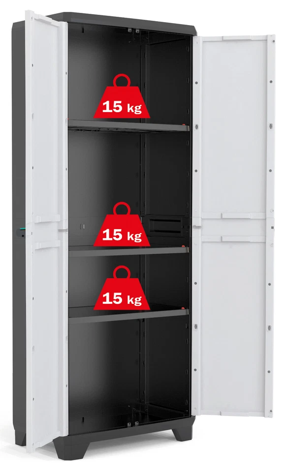 Beistellschrank Kunststoffschrank Geräteschrank Linear hoch Haushalt Ondis24 - Bild 2 von 4