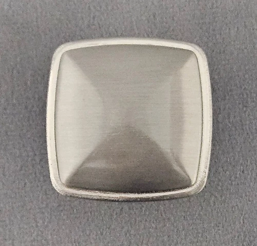Jeffrey Alexander 1-3/16 in. 1091SN Milan Plain Square Cabinet Knob Satin Nickel - Picture 4 of 7