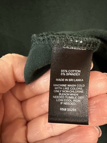 Express Damen MED Langarm Pullover Kontur Kleid Knielang Grün EUC - Bild 4 von 5