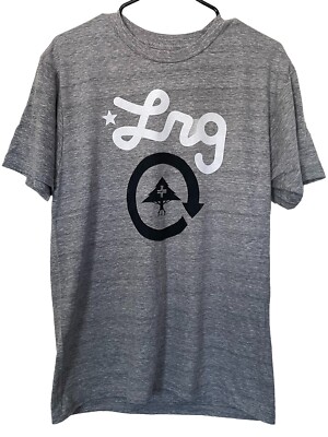 LRG Lifted Research Group Men's Charcoal Snow Heather T-Shirt NEW