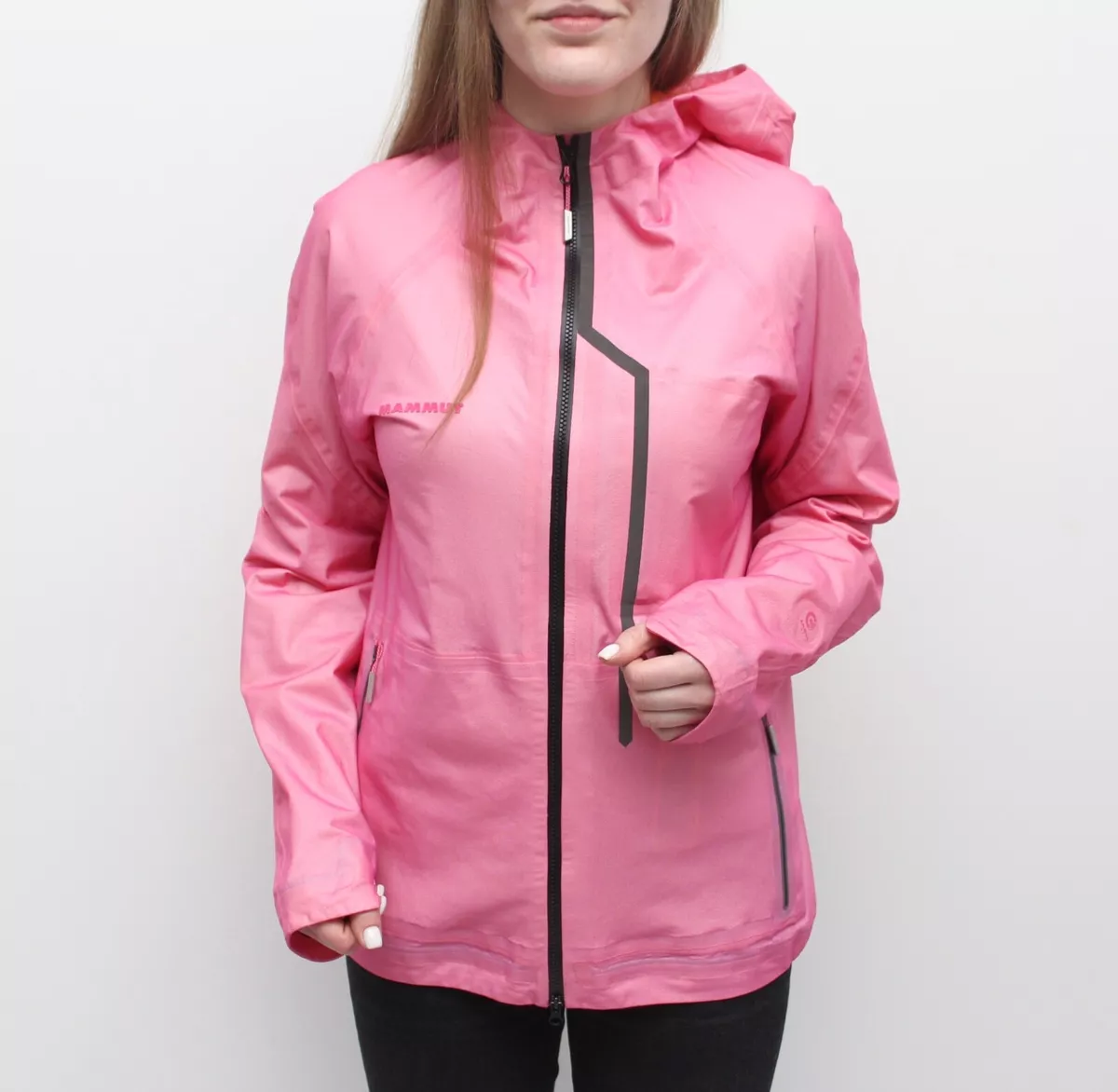Women s MAMMUT Teufelsberg HS DryTech Hooded Jacket RARE PINK Size M