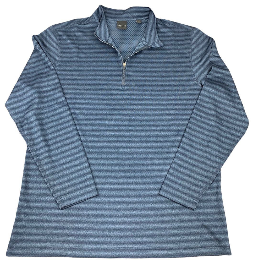 Dunning Golf Men's Navy Blue 1/4 Zip Pullover Size La… Gem