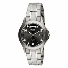 OSCO Germany Herren-Titan-Uhr Analog mit Titan-Armband 02283005