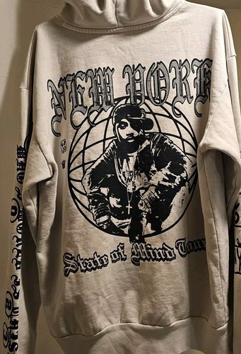 NAS NYSOM TOUR 2023 Sand Hoodie Official Merch Size Med NY State Of Mind - Picture 7 of 22