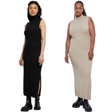 Urbanclassics Femmes Tricoté Éco Viscose Col Roulé Robe Femmes