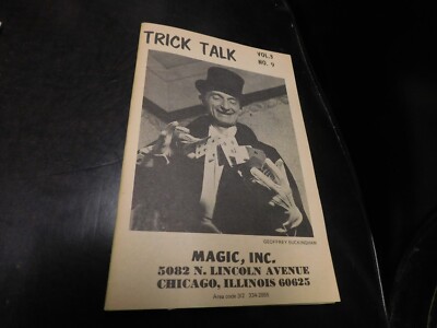 Trick Talk Magazine of Magic  Vol 3 #9