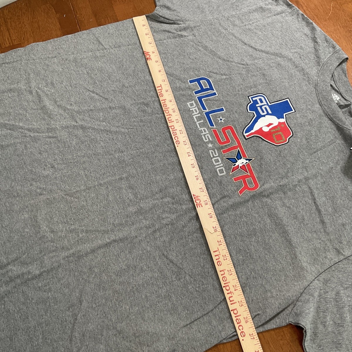 New 2010 Adidas NBA All-Star Game Dallas T-Shirt Gray Size New 2010 Adidas NBA All-Star Game Dallas T-Shirt Gray Size
