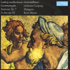 BEETHOVEN Symphony 7 MASUR Leipzig GH Eterna 826420 LP NM- Black/Silver GD1