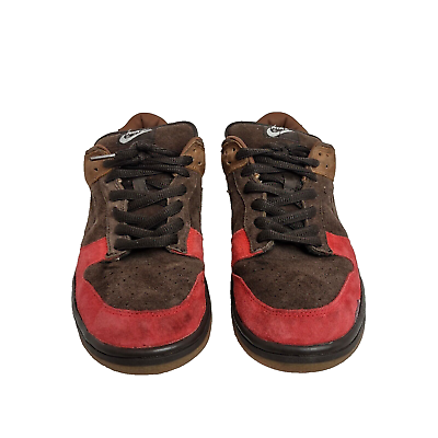 Nike Dunk Low Pro SB Bison Brown Dark Cinder Sport Red Nike Dunk Low Pro SB Bison Brown Dark Cinder Sport Red
