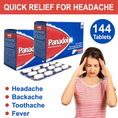Paracetamol 500mg For Pain Killer & Quick Relief for Headache, Fever 144 Tablet