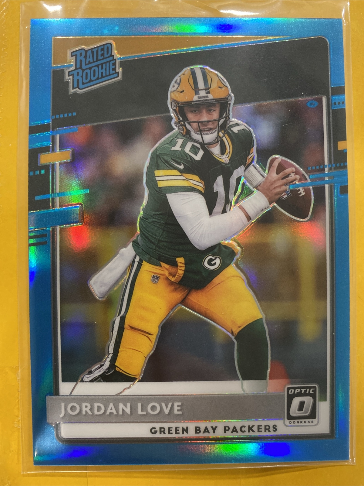 2020 Jordan Love Donruss Optic Rated Rookie #154 RC Aqua /299 Packers Mintπ₯ππ
