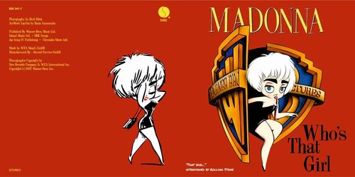MADONNA WHO'S THAT GIRL WHITE HEAT RARE IFC 45TRS OST MOVIE SINGLE WITH POSTER - Picture 3 of 12