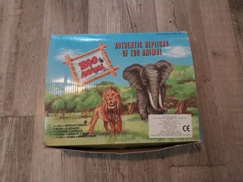 VTG 1988 Store Display Box Zoo Animal Authentic Replicas NOS - Picture 2 of 24