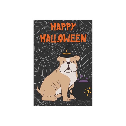 Halloween Bulldogge Garten & Haus Flagge - 2 Größen - tolles Geschenk für Bulldoggenbesitzer! - Bild 9 von 11
