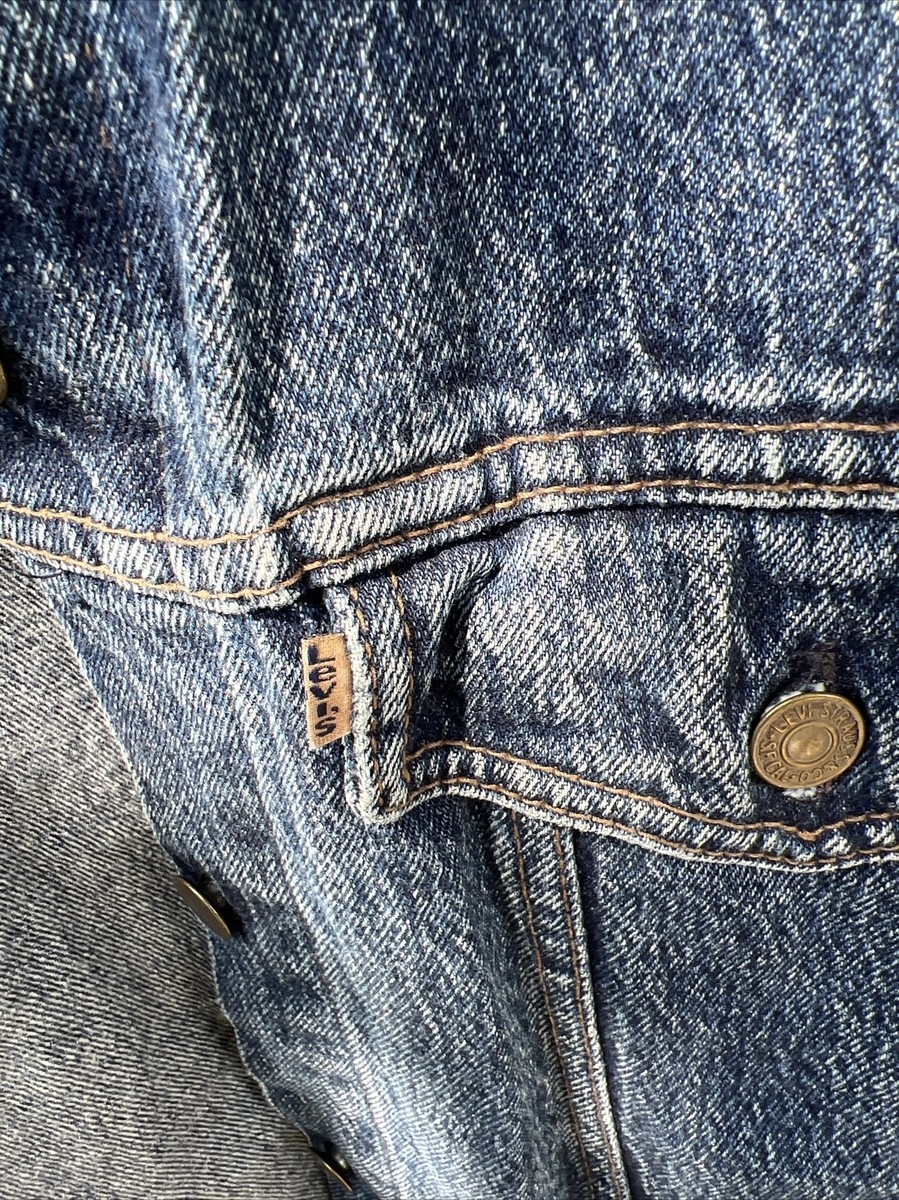Levi's Vintage USA Made Medium Gold Tab Denim Trucker Jacket