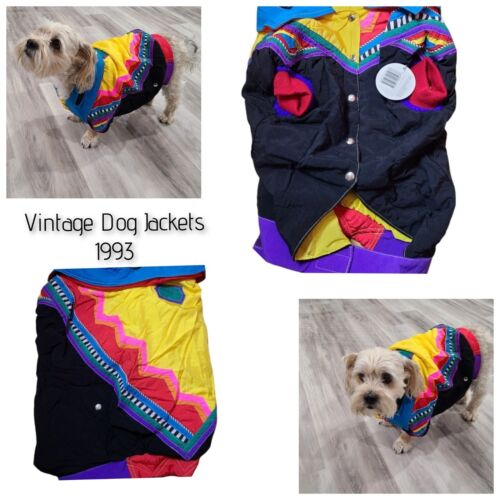 Vintage Dog Windbreaker Retro Coats- NEW dead stock Size 22 - Afbeelding 1 van 9