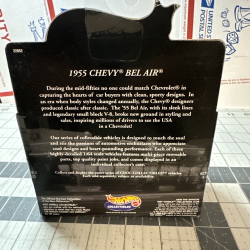 Chevy Bel Air 1955 100 % coleccionables Hot Wheels púrpura - Imagen 2 de 7