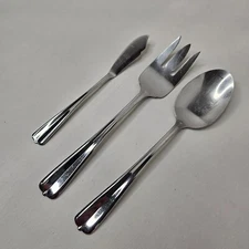 Oneida Gala Impulse Spoon Fork Butter Knife Serving Flatware Set of 3