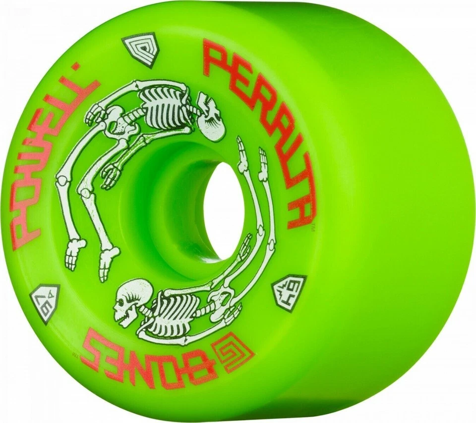Powell Peralta G BONES Skateboard Wheels 64mm 97a GREEN