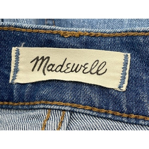 Madewell High-Rise Denim Cut-off Shorts Button Fly Frayed Hem Size 26 - Picture 5 of 9