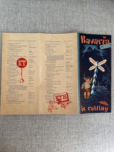 RARE - 1940's Pamphlet - Bavaria is Calling - U.S. Zone Germany - Collectible - Picture 3 of 4