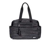 Skip Hop Riverside Ultra Light Diaper Bag Tote New Black Changing Pad