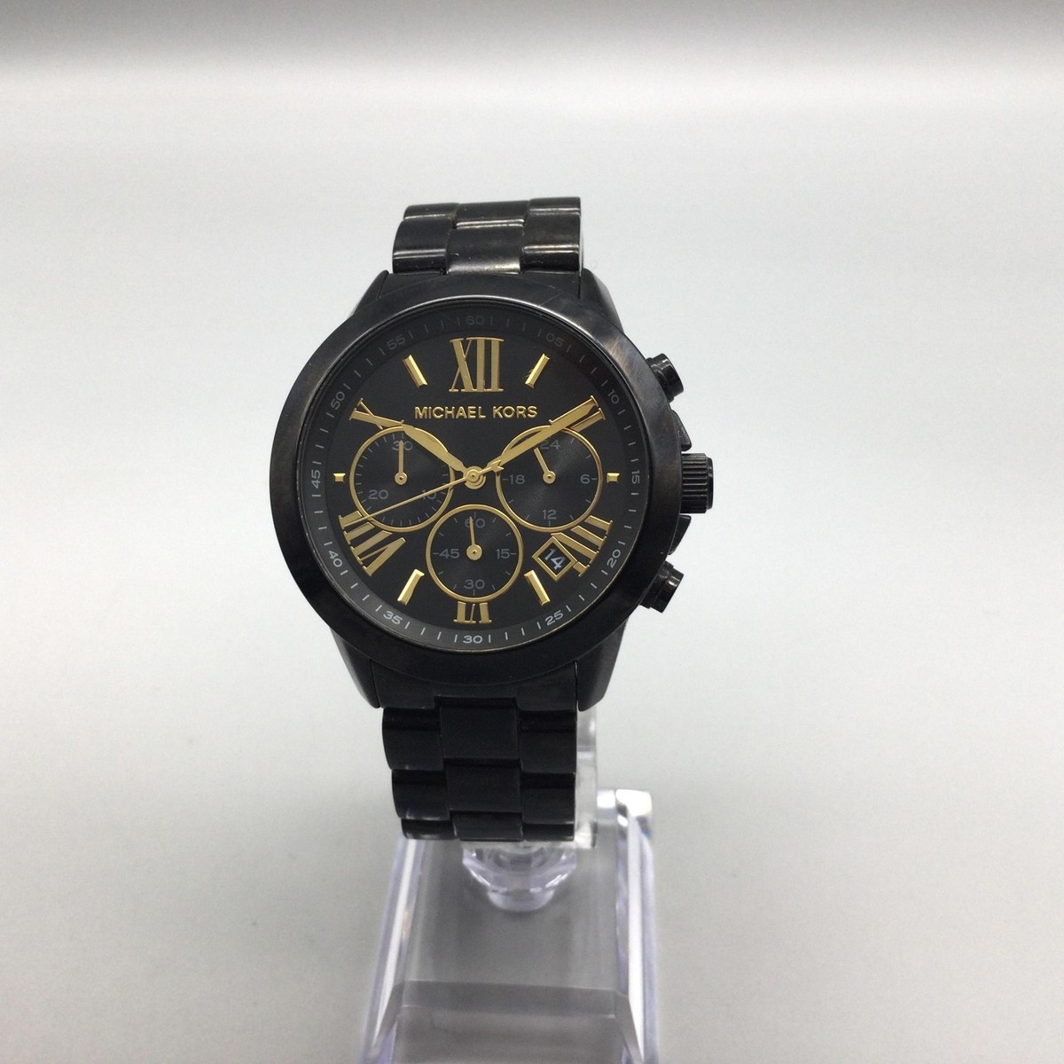 Michael Kors Breken Womens Watch 40mm Black Chronograph MK-6302