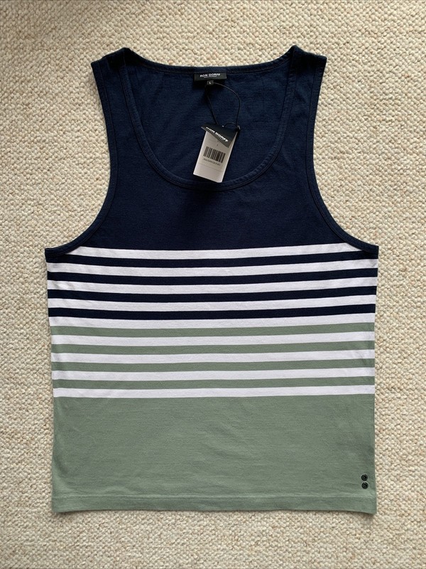 Ron Dorff Striped Bra Top Organic Cotton 19TK181 24062651 Size Large Brassière