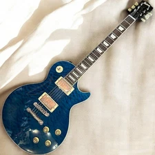 Burny LSD-80N Fernandes Single-Cut Electric Guitar Blue, 22F, 3.82kg