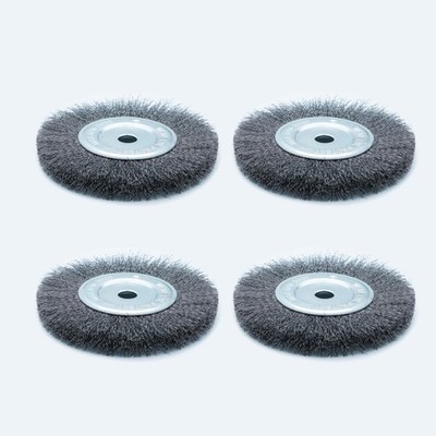 6inch Bench Wire Wheel Brush Set for Rust, Burr, Paint, and Corrosion Removal...