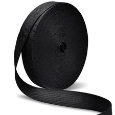 Nylon Webbing 3/4 Inch Heavy Duty Black Nylon Webbing Straps 3/4" Wide, 6 Siz...