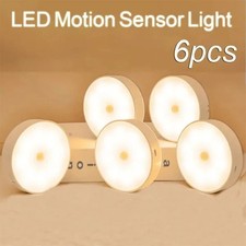 confezione 6 Luce Notturna USB Ricaricabile Sensore Movimento per Armadio Armadio Scale