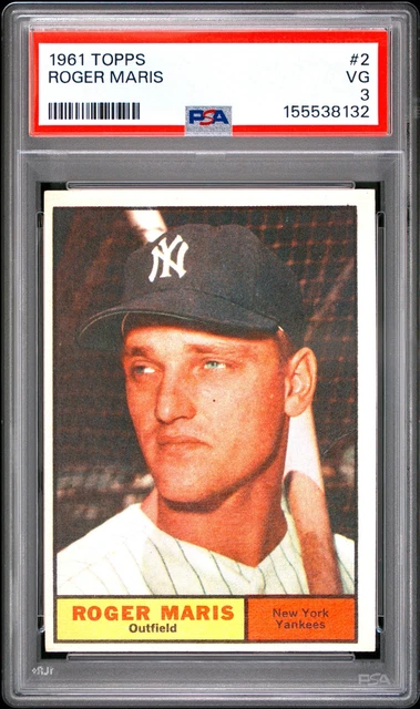 1961 Topps #2 Roger Maris PSA 3