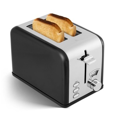 Stainless Steel Toaster 2 Slice with 1.5  Wide Slot & Removable Crumb Tray, 5...
