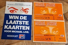 2 Michael Jackson Dangerous Tour Concert Ticket s CONDITION Great & PEPSI Promo 
