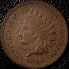 1865 Indian Head Cent -  Fine, Fancy 5 Variety, Details - 1C