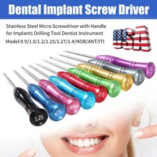 Dental Implant Screw Driver Kit Lab Abutment Implant Tools Drivers with Holder