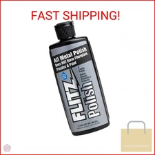 Flitz Metal Polish and Cleaner Liquid for All Metal, Also Works On Plastic, Fibe