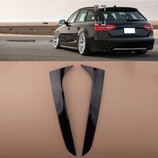 New Pair Fit For Audi A4 B8 Allroad Avant 2009-2016 Rear Window Side Wing Spoile