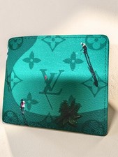 Louis Vuitton LV Slender Golf Monogram Green Wallet Mens Bifold