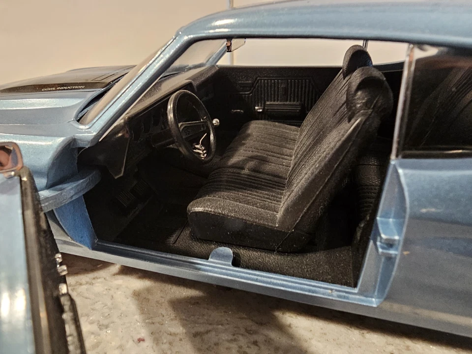 american muscle 1:18 die cast 1970 chevelle Ss 454 Ls 6 Blue No Box  - Image 4 of 4