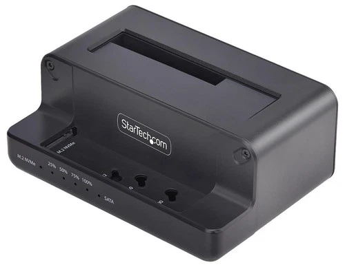 Standalone M.2 NVMe to 2.5" / 3.5" SATA Drive Duplicator - N2-M2-SSD-DUPLICATOR