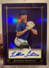 2025 Leaf Metal RC Jonathan Santucci AUTO 08/10 SP Purple Prismatic Mets