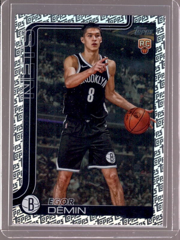 EGOR DEMIN 2025-26 Topps #208 Topps Foil Pattern Rookie RC