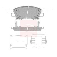Hyundai Bayon BC3 2021 BremsbeläGe Vorne (R90) Apec Akebono PAD2634